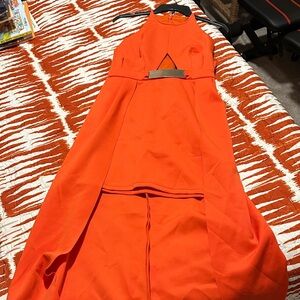 ASOS Vibrant Orange High Low Dress